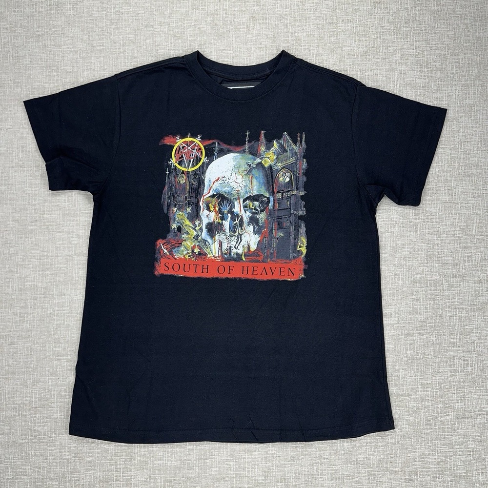 Slayer South of Heaven Band T Shirt Unisex Size L Black Short Sleeve Heavy Metal